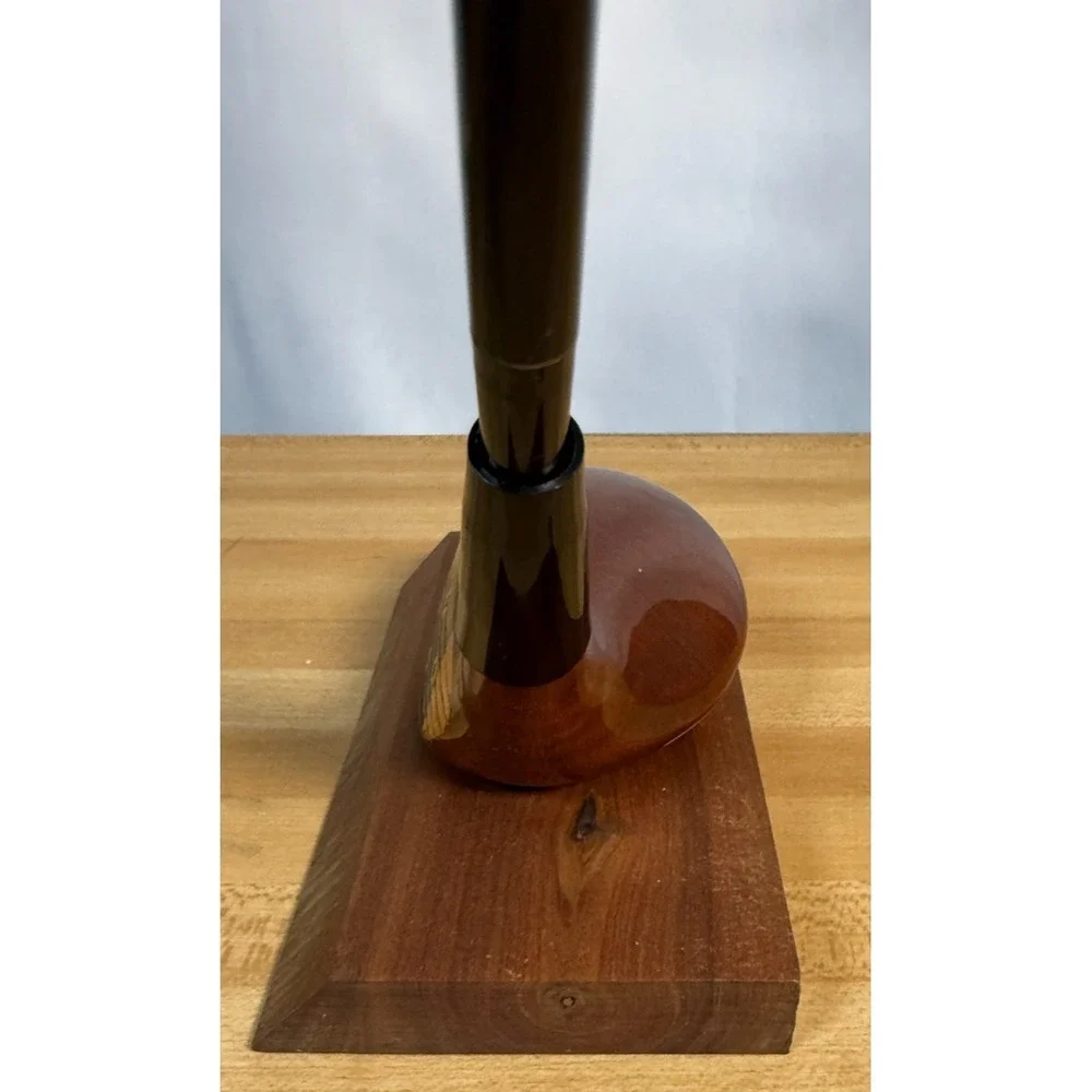 Persimmon Wood Golf Club Head Pen Holder Desk Accessory - Vintage